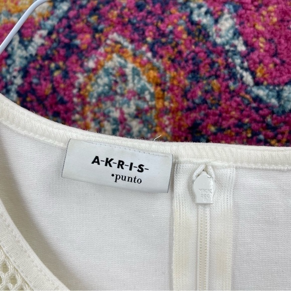 AKRIS PUNTO Akron Mesh & Jersey Sleeveless Tank Top - Picture 7 of 8